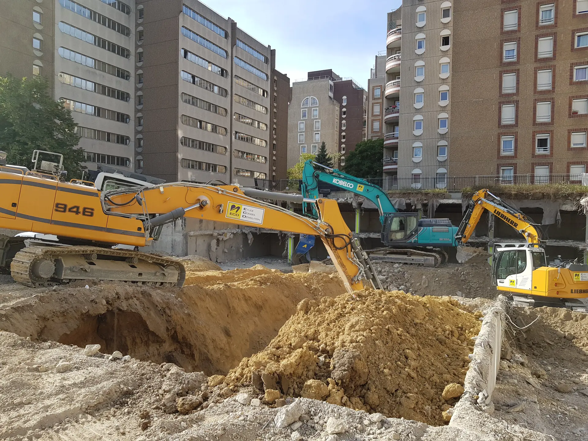 Préparation de terrain en milieu urbain